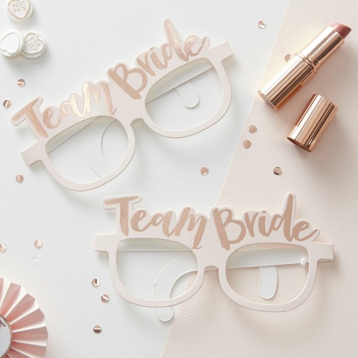 5 DESIGNS TEAM BRIDE HEN PARTY NIGHT CARD GLASSES ACCESSORIES PHOTO PROPS TRIBE 