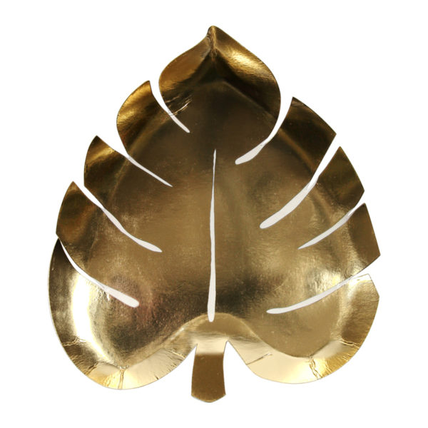 Gold Palm Leaf Plates