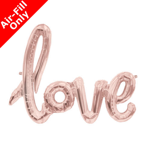 40 Inch Rose Gold Love Script Foil Balloon