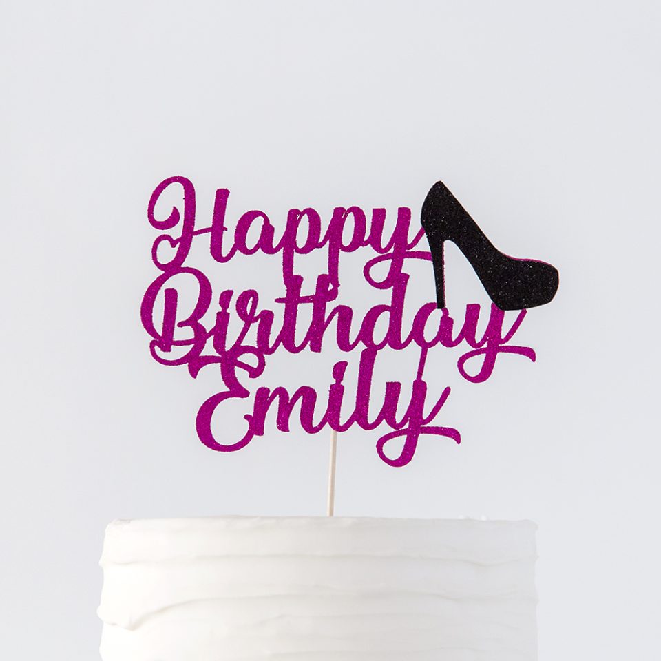 Details about   High Heel Cake Toppers Sizes & Personalised Options Various Colours 