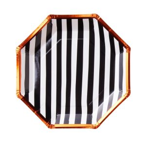 Buy Orange Foiled Twin Pack Design Paper Plates