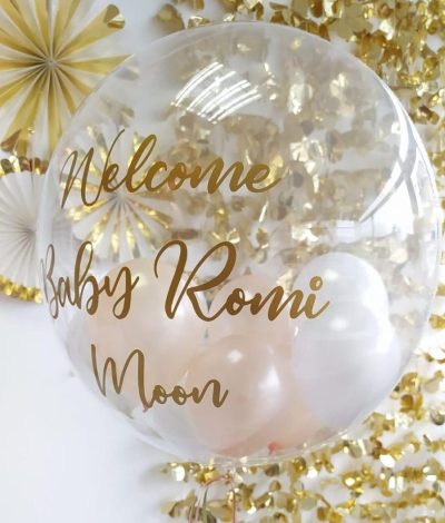 Baby Shower Bubble Balloon Clear