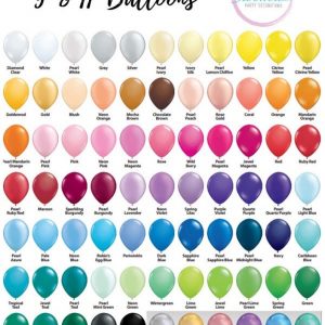 Balloon Colour List
