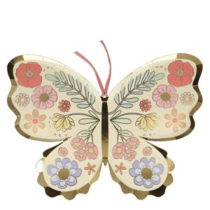 Floral Butterfly Plates