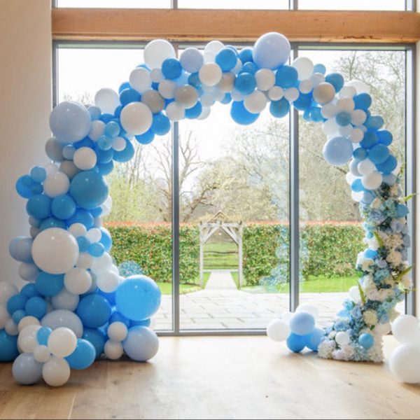 Blue Baby Shower Decoration Balloon Arch