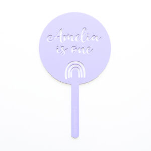 Personalised Cake Topper Round